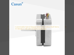 中空シャフト付きカスタマイズ可能なハイブリッドステッピングモーター Nema 14 140mN.m 1.0A CE RoHS 認証