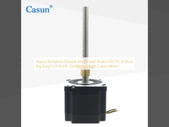 ネマ34ハイブリッドステップモーター ブレーキ付き 24V DC 4.5N.m 大丈夫なCE RoHS認定