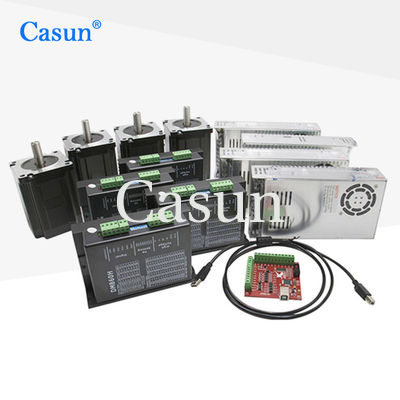 よい価格 Casun 2相 Nema 34ハイブリッドステップモーター 86x86x149mm 13N.m 高トルク 6.0A 4軸 / 3軸 CNC 刻印機械のための オンライン