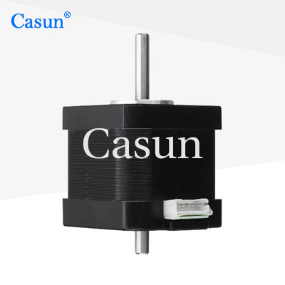 よい価格 デュアルシャフト ネマ 17 ステップモーター 双極 1.8 度 45Ncm 63.7oz.in 1.68A 3D DIY CNCのための4本のワイヤー オンライン
