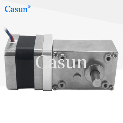 Casun Nema 17 ハイブリッドステッピングモーター ウォームギア減速機付き 270mN.m 2.93V 36:1 比