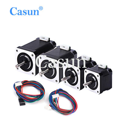 よい価格 産業用オートメーション向け、定格電圧120V、トルク21kg.cm、Dカット軸径5mmの鋼鉄製ハイブリッドステッピングモーター オンライン